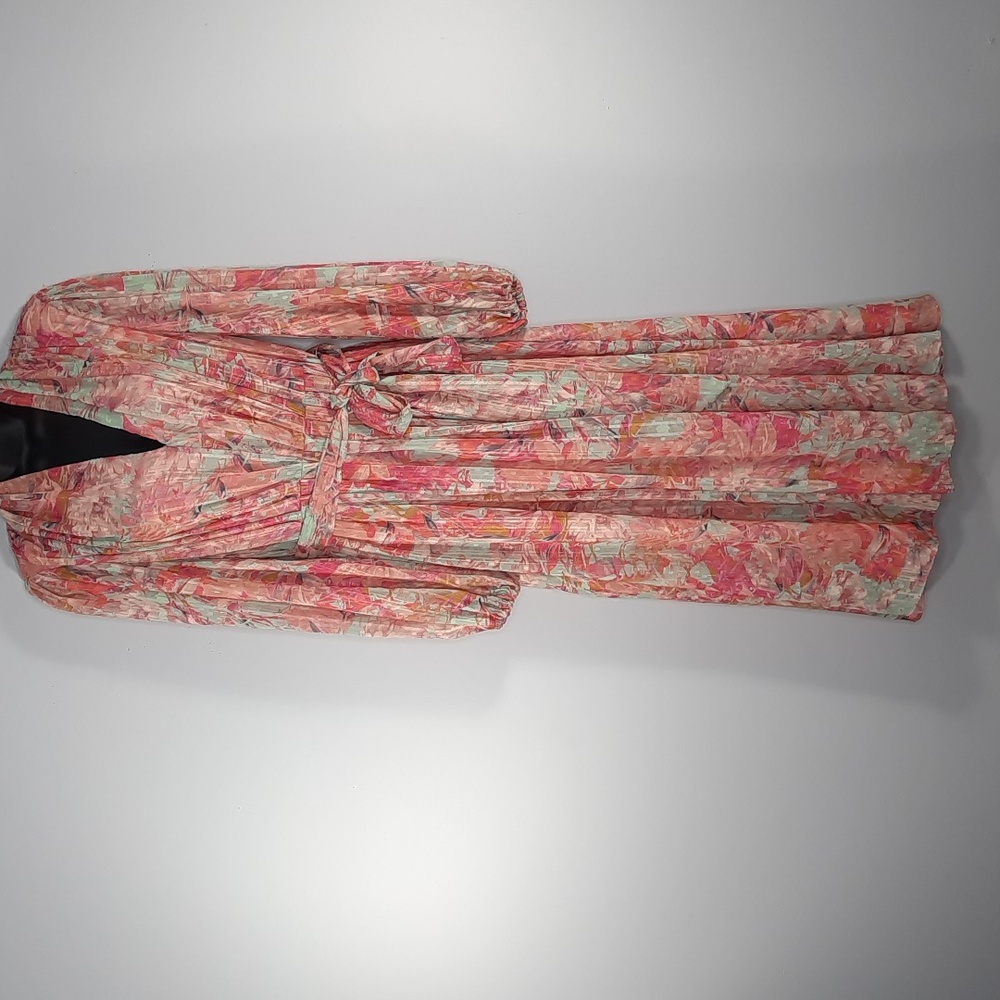 ALEX MARIE MULTICOLOR FLORAL MAXI SRESS SZ 4